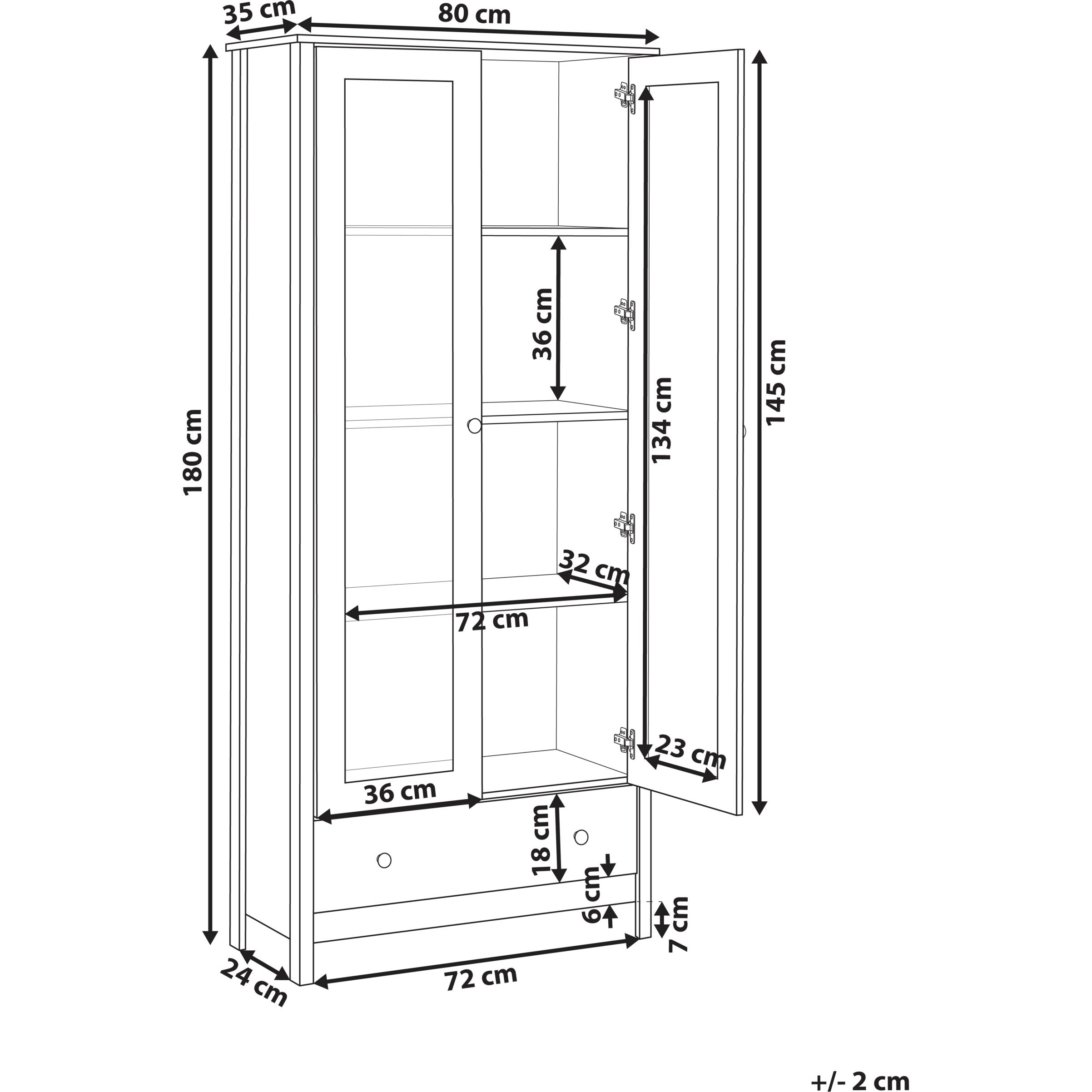 Thumbnail - Beliani, Vitrine + Buffetschrank, Nornalup