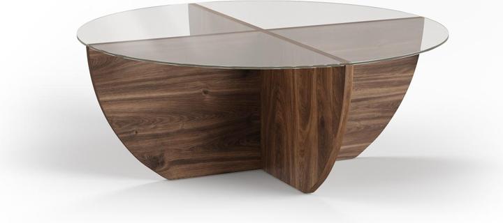 Actual product image Micadoni Glass Coffe Table, "Astrid", 80x80x30Made in Europe (80 x 80 x 30 cm)