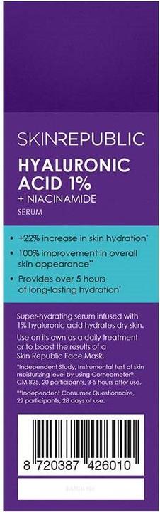 Actual product image Skin Republic Hyaluronic Acid 1% (30 ml)