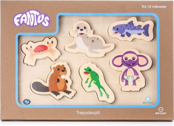Immagine prodotto Drift Fantus - Wooden puzzle 6 pcs, water animals (62-112071) (6 pezzi)