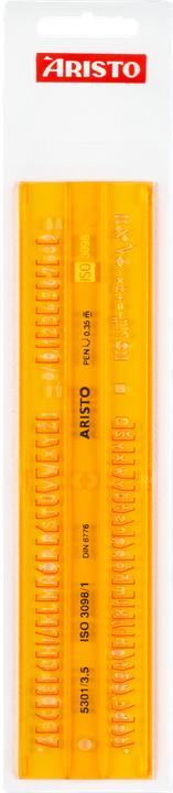 Actual product image Aristo Type template 3.5 mm straight (0.35 cm)