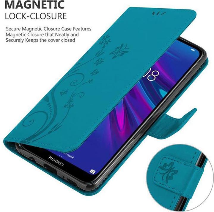 Produktbild Cadorabo Flower Book Cover (Huawei Y6 (2019))