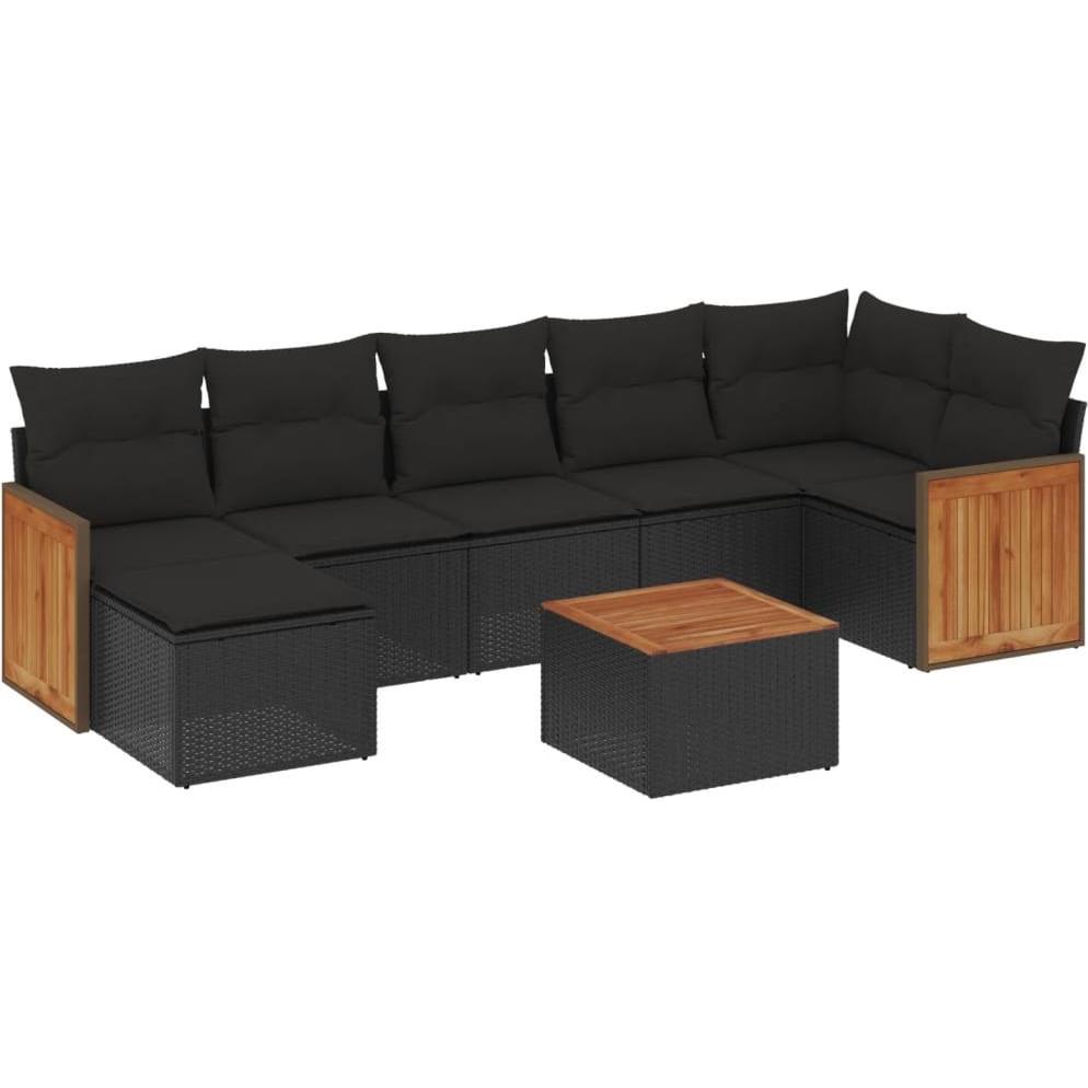 VidaXL, Gartenlounge, 10-tlg. Garten-Lounge-Set mit Kissen