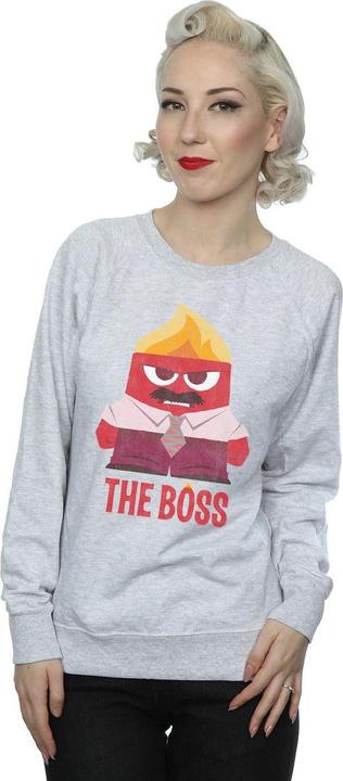Actual product image Disney Womens/Ladies Inside Out Anger The Boss Sweatshirt (XXL)