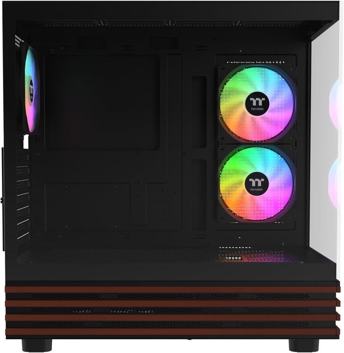 Produktbild Thermaltake View 270 Plus WS ARGB (schwarz/holz, Tempered Glass x 2, Holz-Struktur) (mATX, Mini-ITX, ATX, E-ATX)