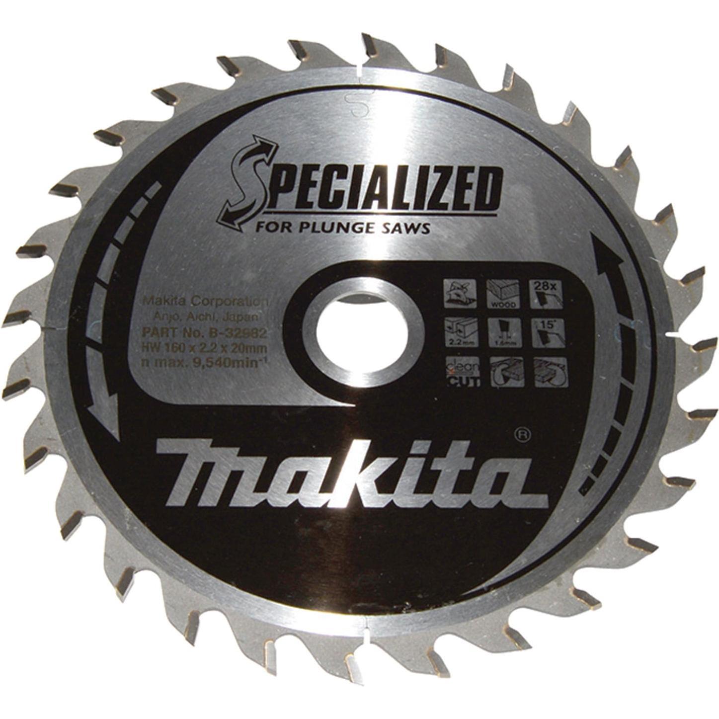 Makita, Lama, Lama specializzata 160x20x28T (B-32982)