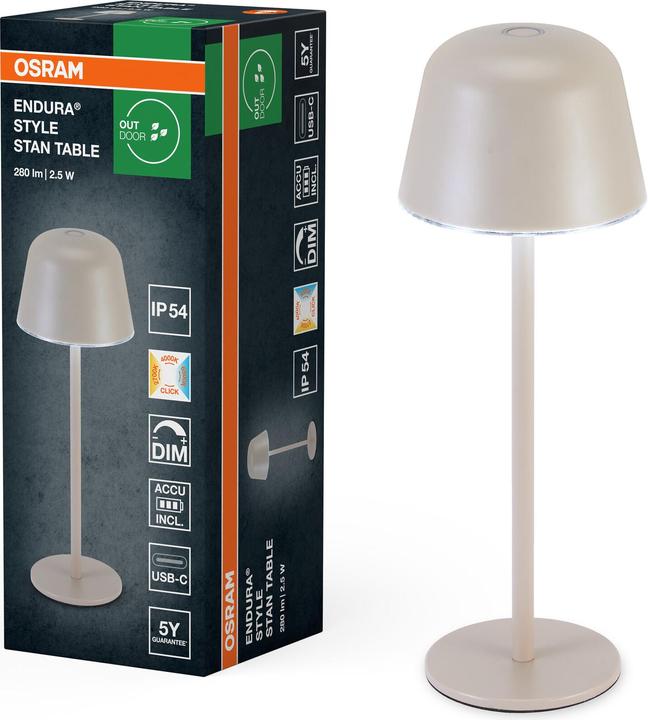 Actual product image Osram Endura Style Table CCT USB Beige (200 lm)