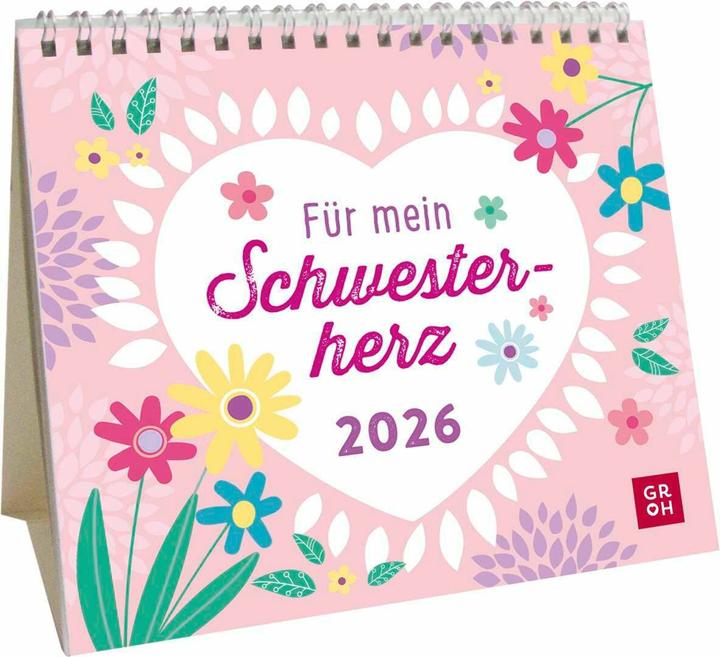 Mini-Kalender 2026: Für mein Schwesterherz