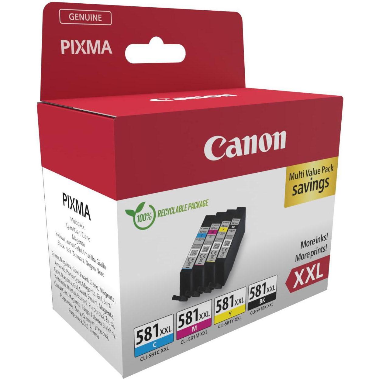Canon, Druckerpatrone, CLI-581XXL Ink Cartridge C/M/Y/BK (M, BK, C, Y)