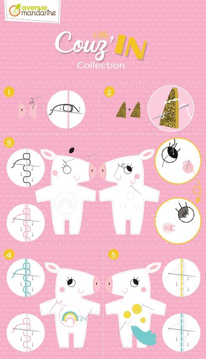 Image du produit Avenue Mandarine Set de bricolage Little Couz'IN