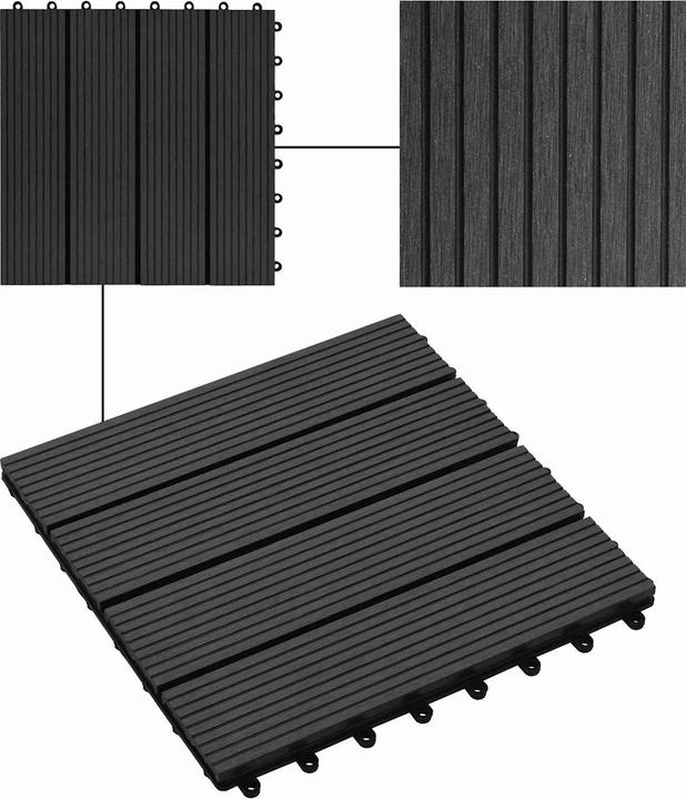 Produktbild vidaXL Terrassenfliese (11x, 30 x 30 cm)