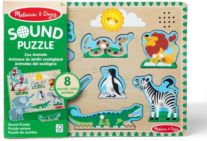 Melissa & Doug MELISSA Puzzle Zoo Animal Sound Puzzle (8 Teile)