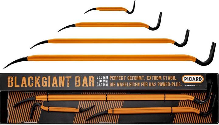 Produktbild Picard Nageleisen BlackGiant Bar Set mit 300, 610, 930, 5,7kg