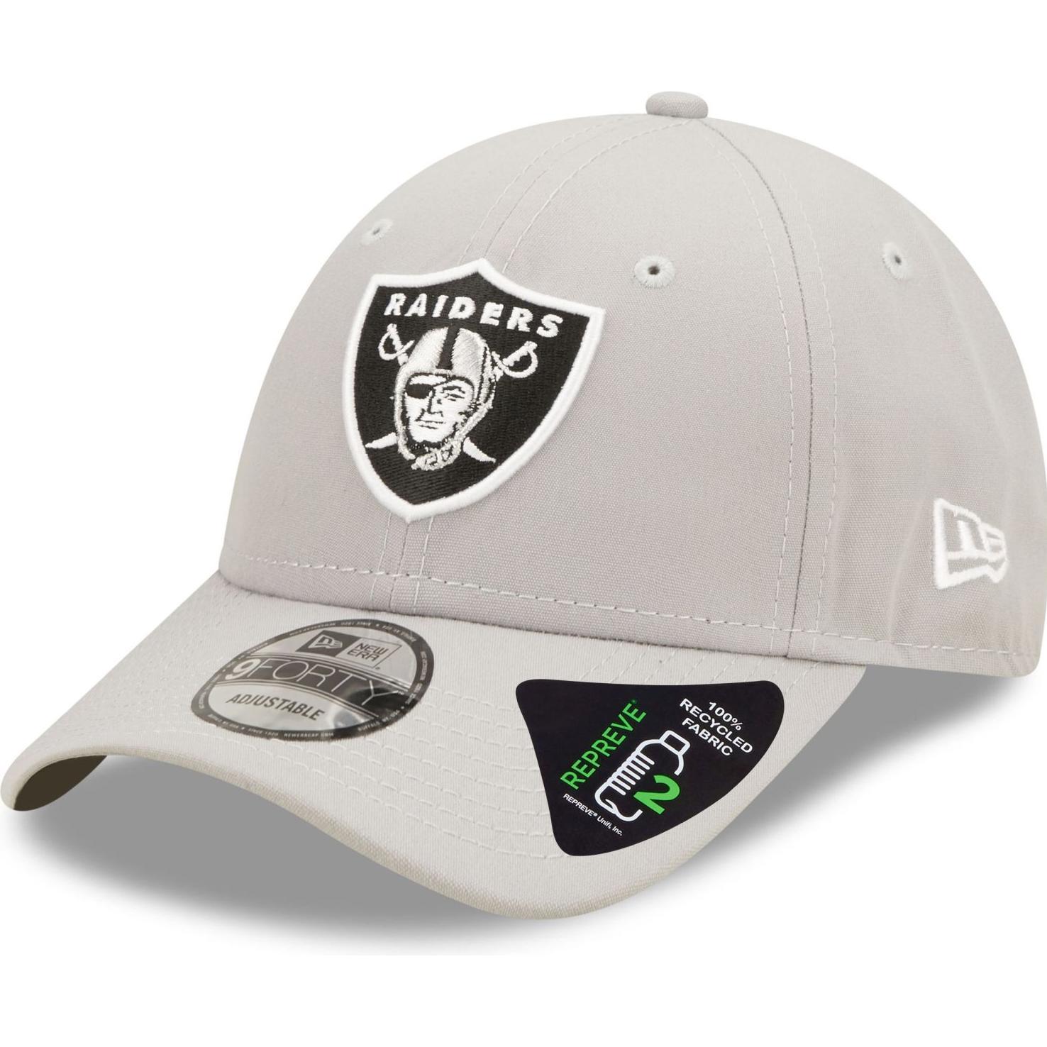 New Era, Herren, Cap, 9Forty Strapback Repreve Las Vegas Raiders, Grau