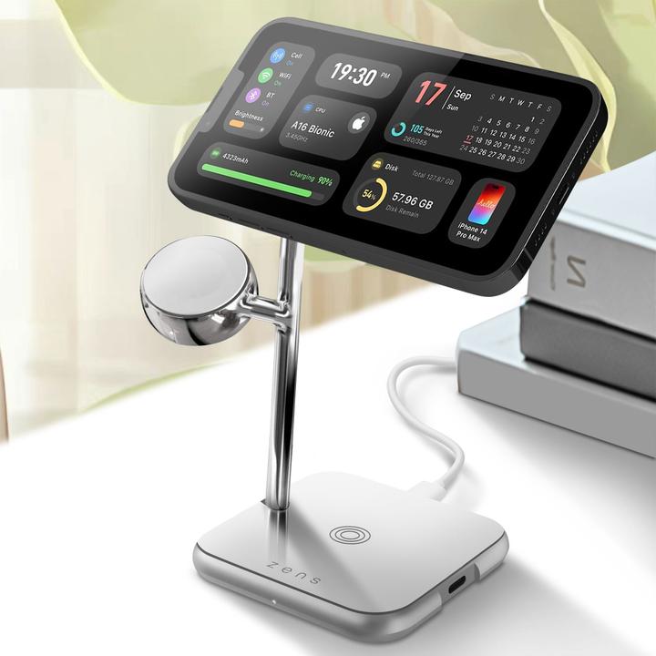 Actual product image Zens 4-in-1 MagSafe + Watch charger (45 W)