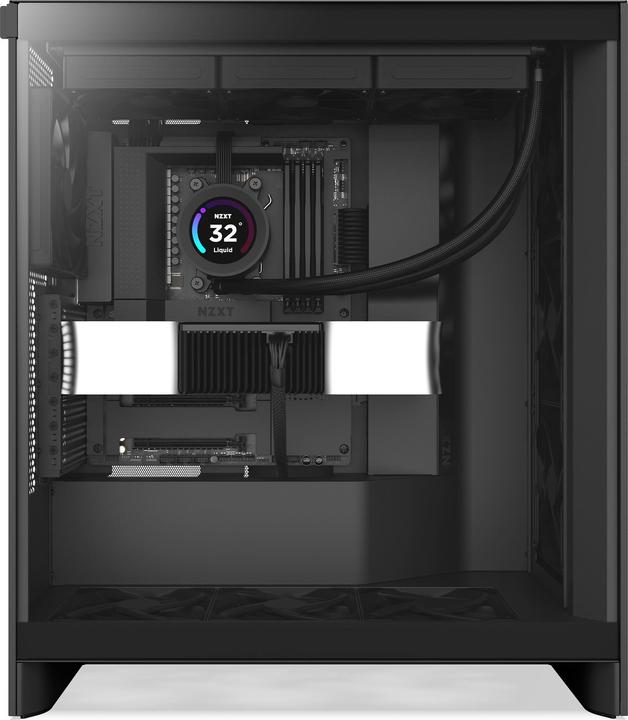 Actual product image NZXT H7 Flow (2024) Mid-Tower Case Black (ATX, Mini-ITX, mATX, E-ATX)