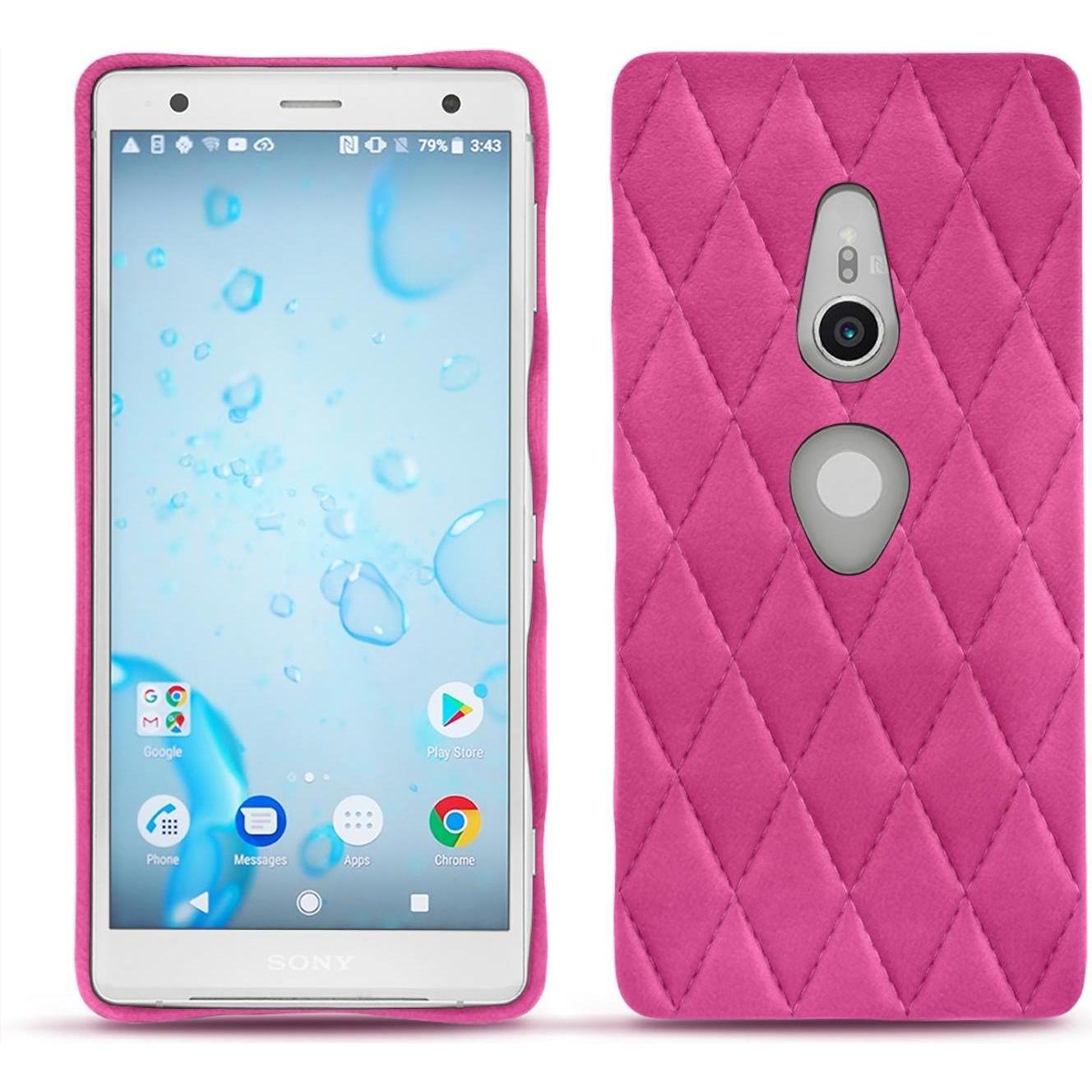 Thumbnail - Noreve Lederschutzhülle (Sony Xperia XZ2), Smartphone Hülle, Rosa
