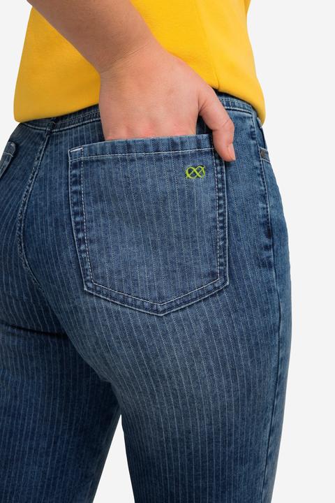 Produktbild Laurasøn Streifenjeans, Marlenehose, 5-Pocket (38)