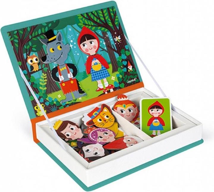 Actual product image Janod Magnet book fairy tale (English, French, German, Italian, 3 - 8 years)