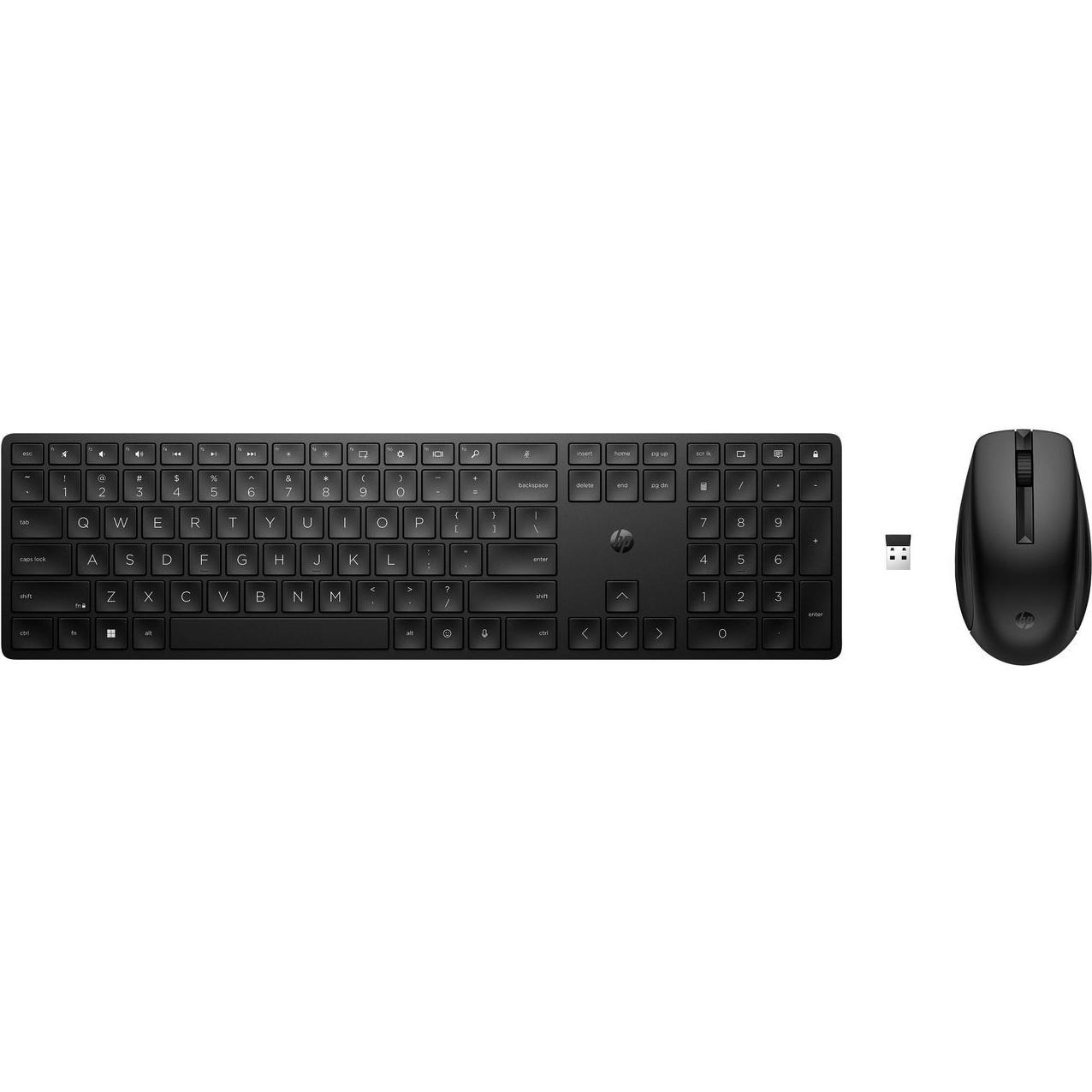 HP 655 Wireless Keyboard and (DE, Kabellos), Tastatur, Schwarz