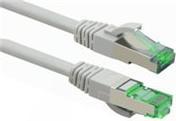 Actual product image Helos GRS certified Cat 6a patch cable with Cat 7 raw cable TPE grey 15.0m (S/FTP, CAT7, 15 m)