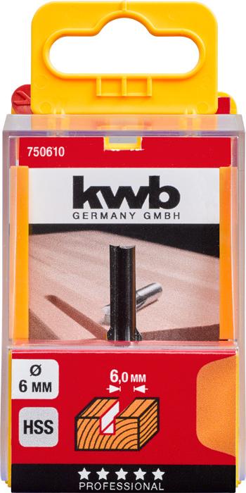 Actual product image kwb Hss Groove Cutter 6Mm
