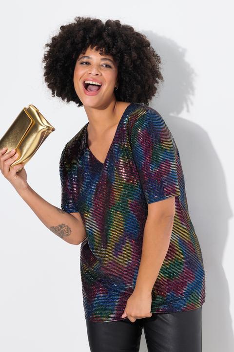 Produktbild Angel of Style T-Shirt, A-Linie, Paillettenoptik (48)