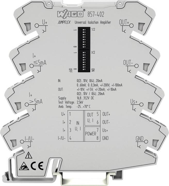 Actual product image Wago Universal isolating amplifier 857-403 1pc.