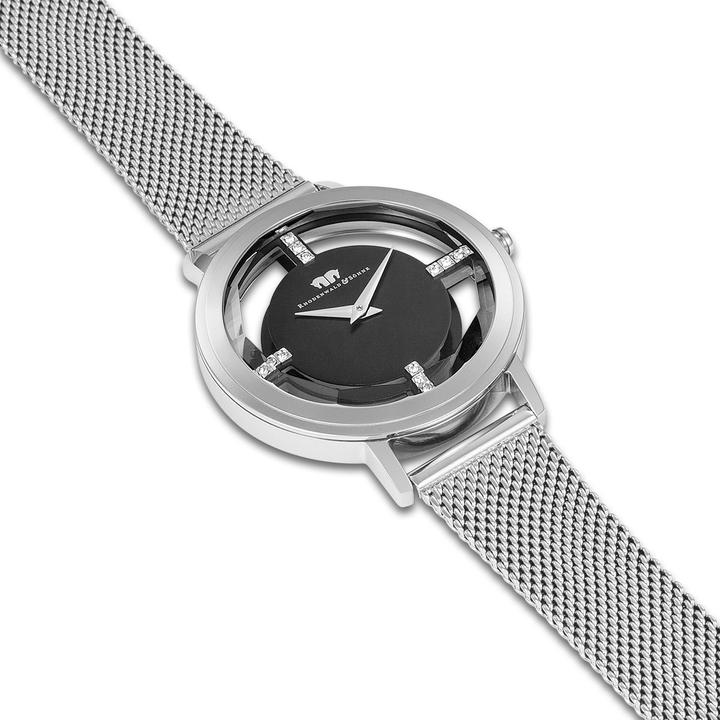 Immagine prodotto Orologio al quarzo da donna Lucrezia in acciaio inox argento - 33694 (Orologio da polso analogico, 36 mm)
