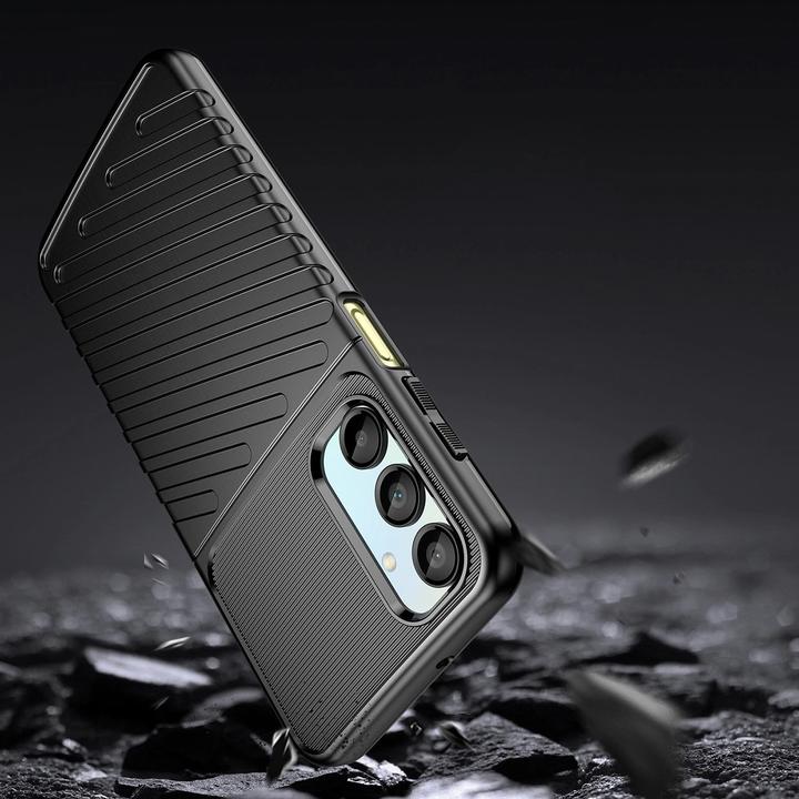 Actual product image Hurtel Back panel cover Thunder Case for Samsung Galaxy A56/A36 Silicone Armored Cover - Black (Samsung Galaxy A36, Samsung Galaxy A56)