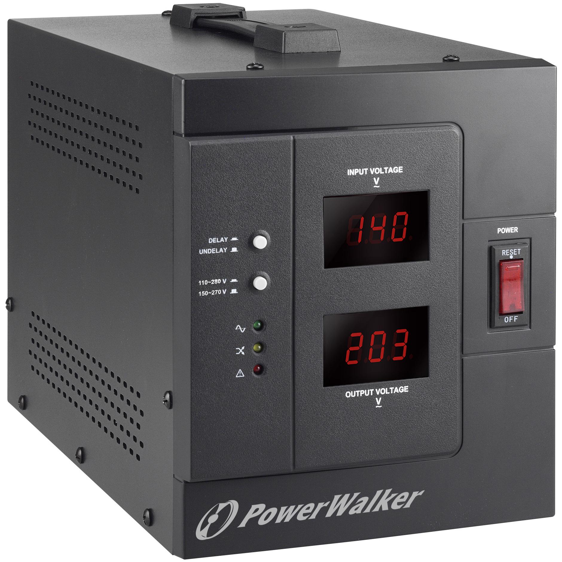 Powerwalker, Spannungswandler, AVR 3000/SIV Schuko 3000VA / 2400W automatischer Spannungsregler