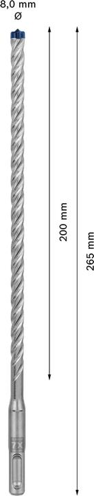 Produktbild Bosch Professional Zubehör EXPERT SDS plus-7X Hammerbohrer, 8 x 200 x 265 mm (8 Millimeter)