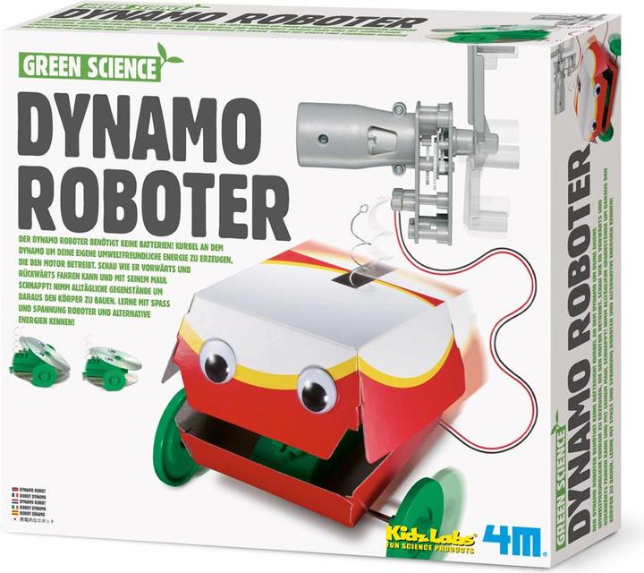 Actual product image 4M Green Science, Dynamo Robot (experiment kit)