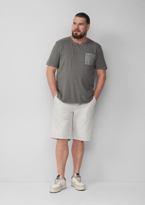 Produktbild S.Oliver Bermuda Relaxed-Fit-Bermuda mit Minimalmuster und Elastikbund (40)