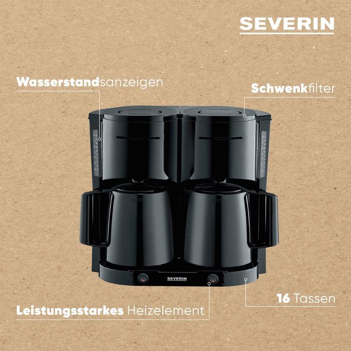 Actual product image Severin Coffee maker Duo filter coffee maker