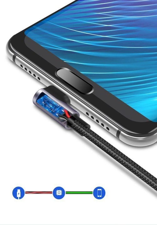 Productafbeelding Ugreen USB-C Haaks naar USB-A 2.0 A 3A Datakabel (2 m, USB 2.0)