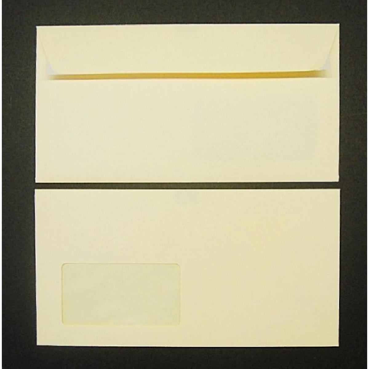 Thumbnail - Blanke, Briefumschlag, Briefumschläge DIN C6/5 100g/qm haftklebend Fenster VE=100 Stück chamois (C6/5, 100 x)