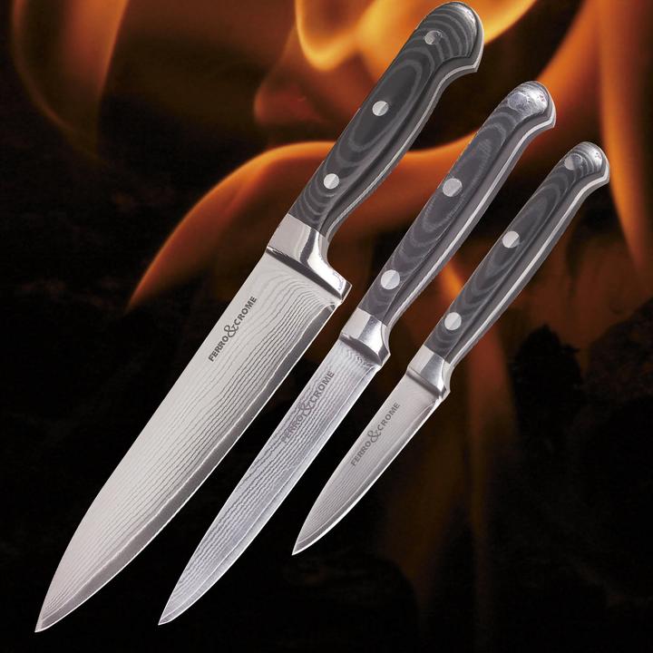 Produktbild Westfalia Damast-Messer-Set, 3-teilig