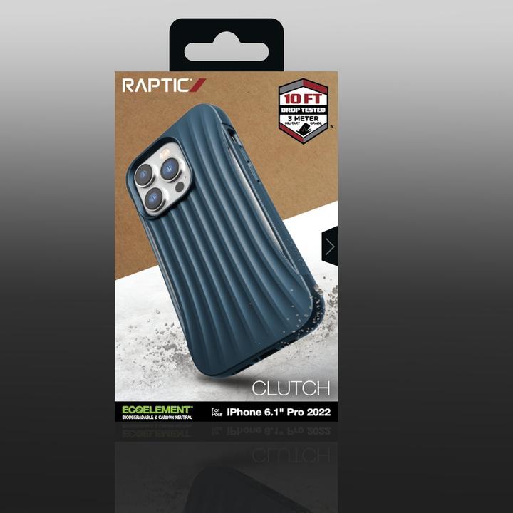 Image du produit X-Doria Raptic Etui pochette pour iPhone 14 Pro dos bleu (Apple iPhone 14 Pro)