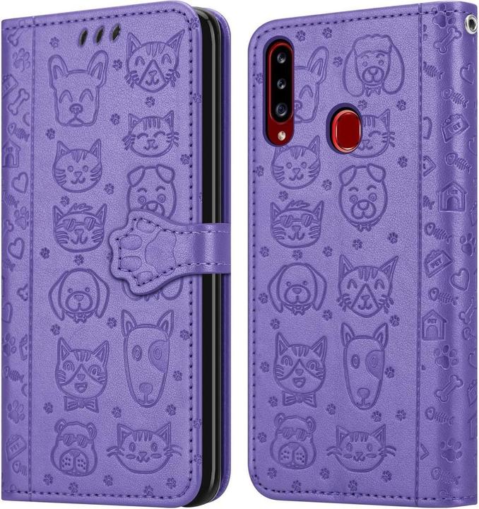Actual product image Cadorabo Book Dogs & Cats Cover (Samsung Galaxy A20s)