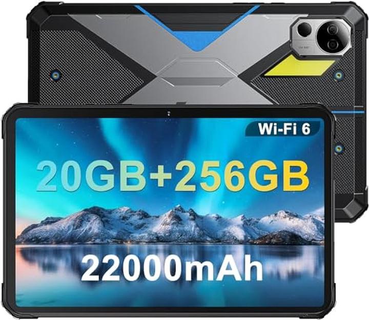 Produktbild Fossibot Robustes Android 13 Outdoor-Tablet, wasserdicht nach IP68, 12 GB RAM, 256 GB ROM, 22000 mAh, (10.40", 256 GB)