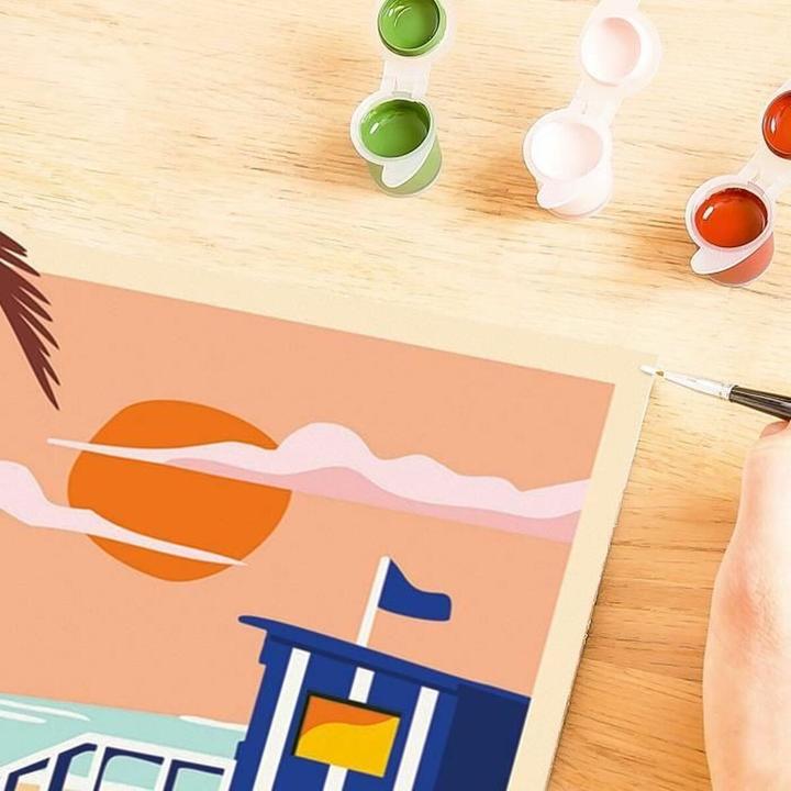 Produktbild Ravensburger CreArt - Malen nach Zahlen 23896 - Beach Cottage - ab 12 Jahren
