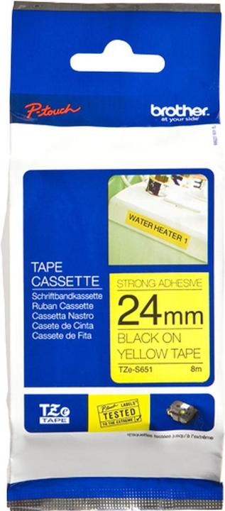 Produktbild Brother TZe-S651 (2.40 cm, Gelb)