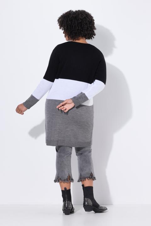 Immagine prodotto Angel of Style Cardigan lungo e aperto con righe (46, 48)