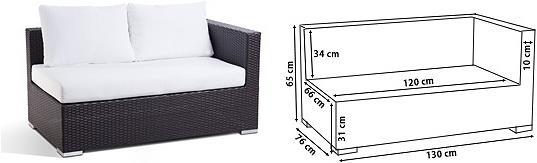 Produktbild Beliani Rattan Lounge 23 Teile XXL