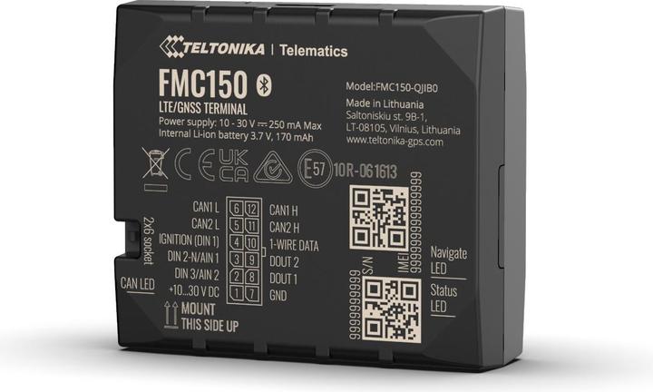 Image du produit Teltonika Telematics FMC150 Tracker GNSS/GSM/Bluetooth 4G Cat 1