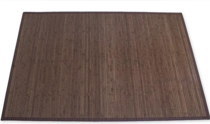 Produktbild Greendeco Bambusmatte Bambusteppich Teppich Bambus 200x200 dunkel (200 x 200 cm)