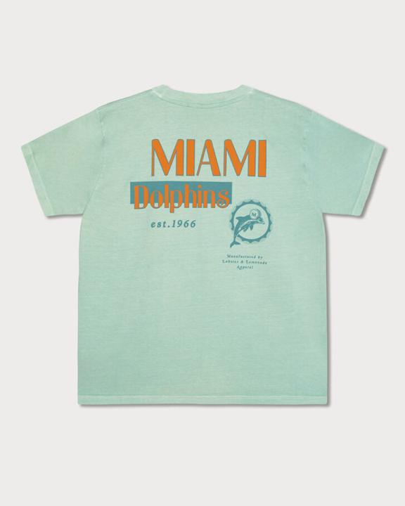 Immagine prodotto Lobster & Lemonade Miami Dolphins 89 Band T-Shirt green M (M)