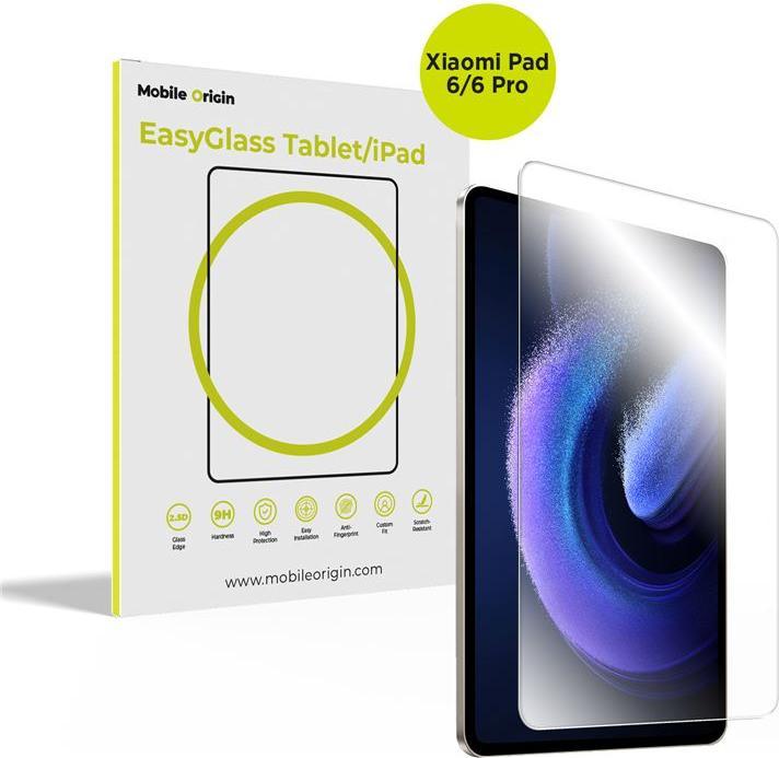 Immagine prodotto Mobile Origin EasyGlass Schutzglas für XIAOMI Pad 6/6 Pro (1 pz., Xiaomi Pad 6, Xiaomi Pad 6 Pro)