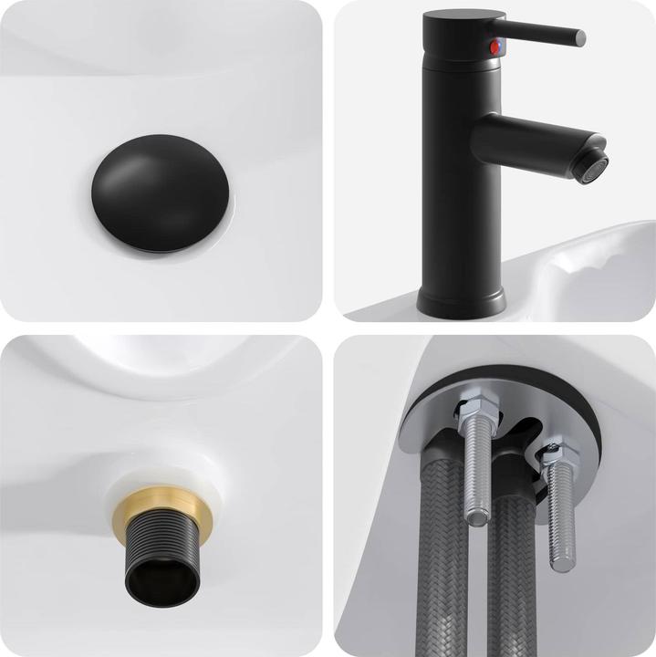 Produktbild vidaXL Badezimmerwaschbecken (375 mm, 485 mm)